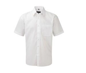 Russell Collection JZ935 - Mens Short Sleeve Polycotton Easy Care Poplin Shirt