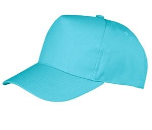 RESULT RC084 - Boston 5-Panel Printers Cap Aqua