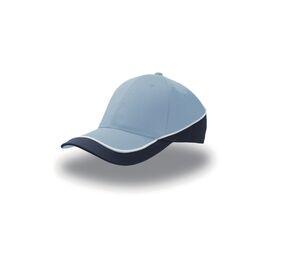 Atlantis AT088 - Contrasting 6-panel cap Light Blue / Navy