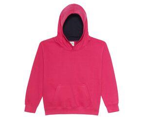 AWDIS JH03J - Sweat enfant capuche contrastée