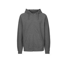 Neutral O63301 - Men's zip-up hoodie Dark Heather