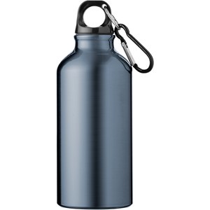 PF Concept 100002 - Oregon 400 ml aluminium water bottle with carabiner Gun Metal