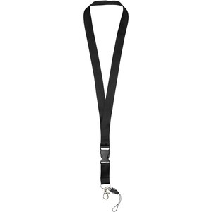 PF Concept 102508 - Sagan phone holder lanyard with detachable buckle Solid Black