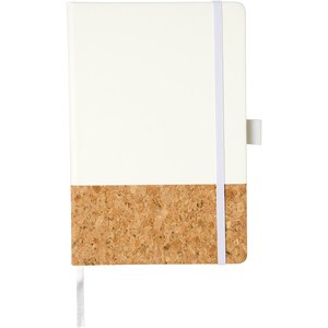 JournalBooks 107320 - Evora A5 cork thermo PU notebook White