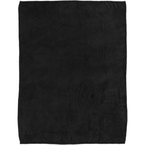 PF Concept 112810 - Bay extra soft coral fleece plaid blanket Solid Black
