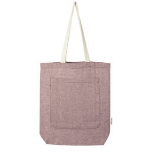 PF Concept 120643 - Pheebs 150 g/m² recycled cotton tote bag with front pocket 9L