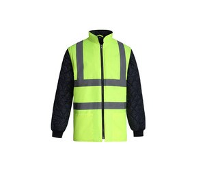 YOKO YK008SL - HI-VIS QUILTED JACKET WITH DETACHABLE SLEEVES