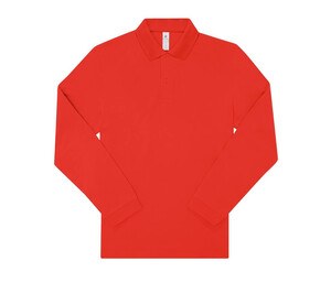 B&C BCU425 - Long-sleeved fine piqué poloshirt