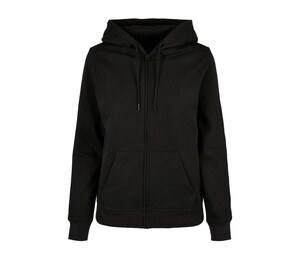 BUILD YOUR BRAND BYB009 - LADIES BASIC ZIP HOODY