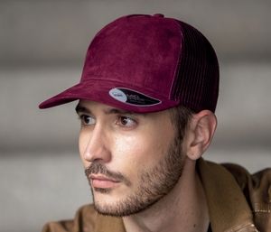 ATLANTIS AT196 - Casquette style trucker en faux daim