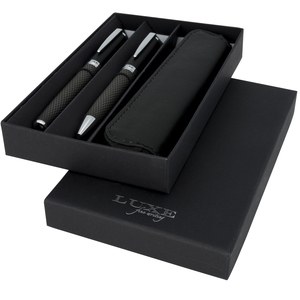 Luxe 107110 - Carbon duo pen gift set with pouch